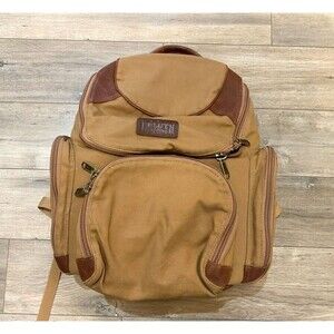 Duluth Trading Fire Hose Bulldozer Travel Work Backpack Leather Bottom